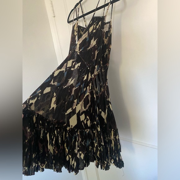 Free people dress with double satraps and side cut outs. - Picture 3 of 3